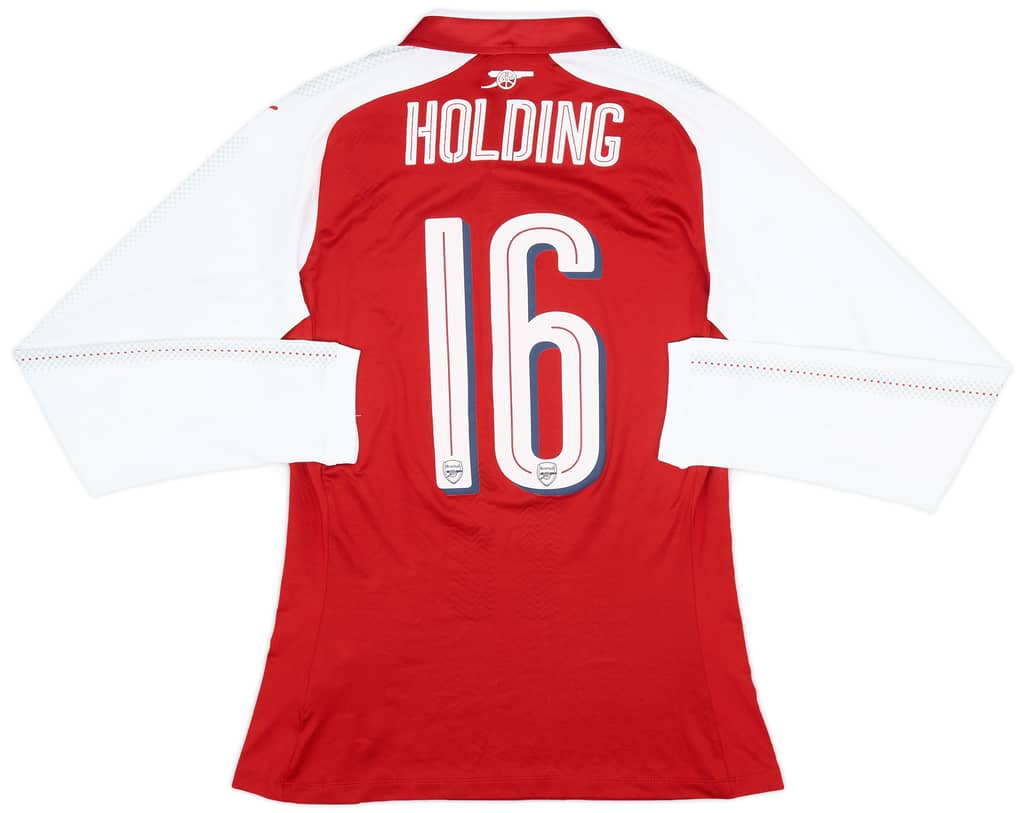 2018 Arsenal Match Issue Carabao Cup Final Home Shirt Holding #16