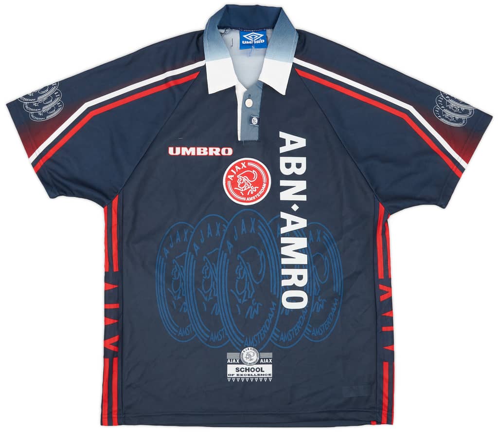 1997-98 Ajax Away Shirt F.De Boer #4 - 9/10 - (L)