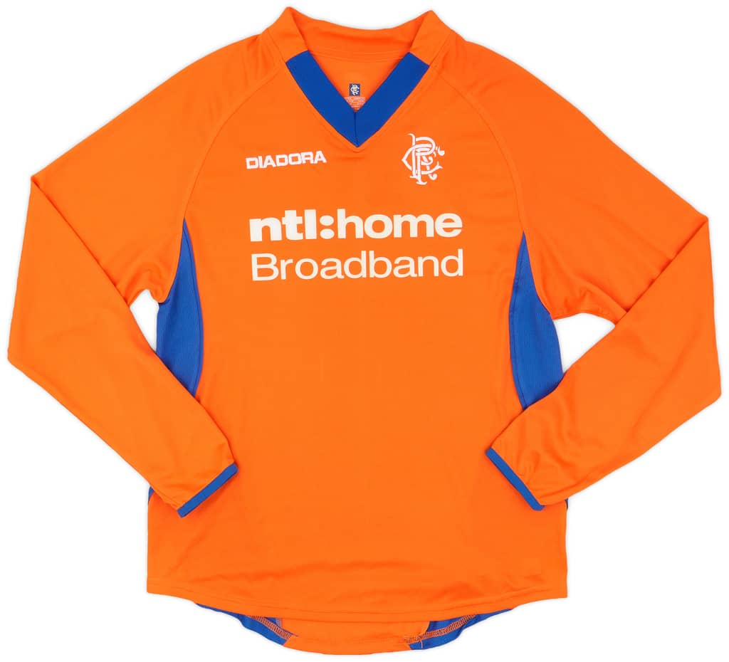 2002-03 Rangers Away L/S Shirt - 8/10 - (S)