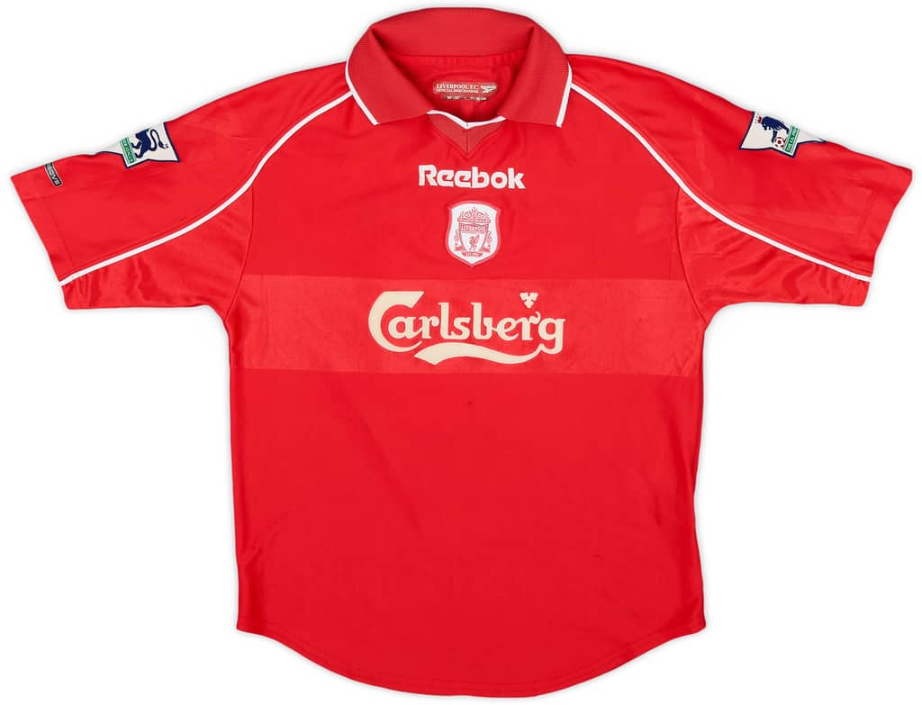 2000-02 Liverpool Home Shirt Owen #10 - 8/10 - (M.Boys)