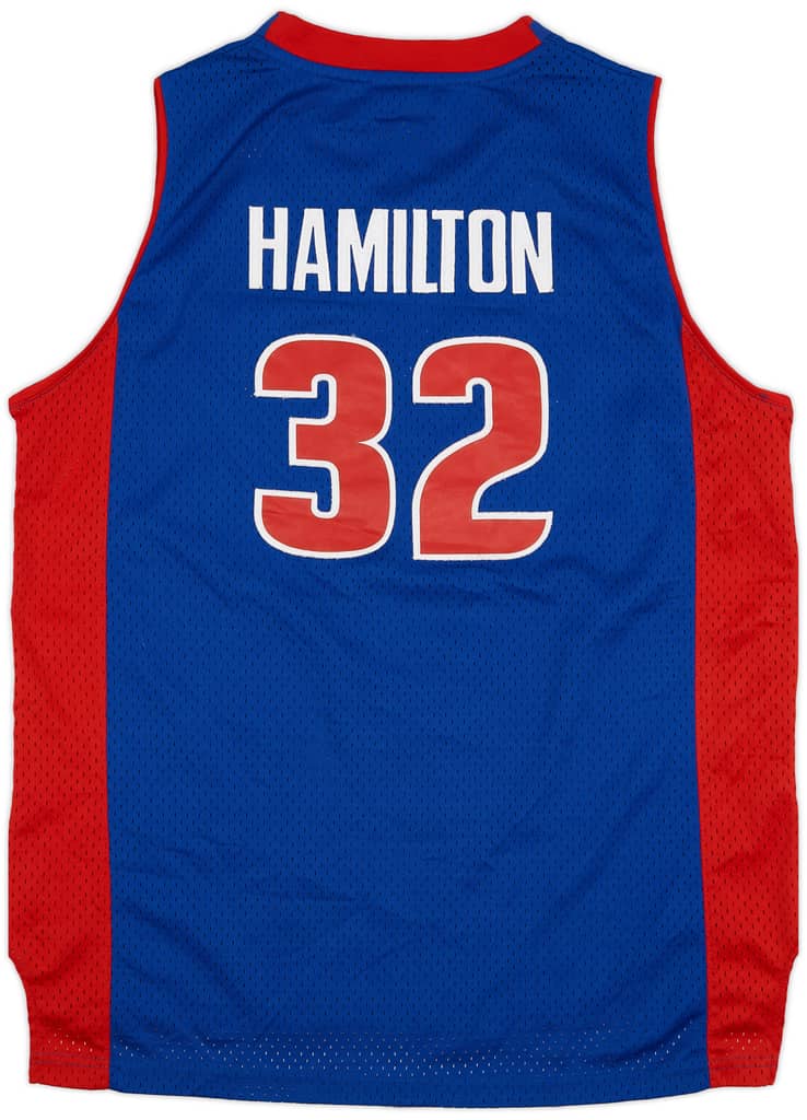 2006-10 Detroit Pistons Hamilton #32 adidas Swingman Away Jersey - 8/10 - (XL.Boys)
