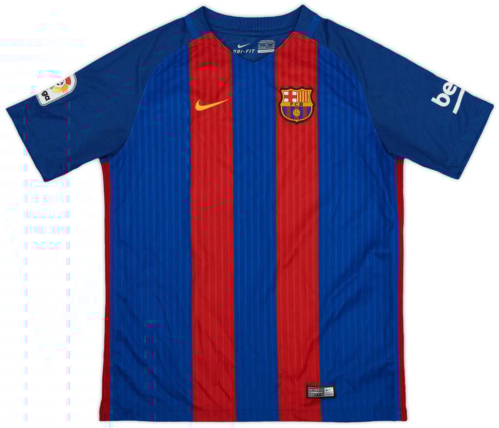 2016-17 Barcelona Home Shirt - 9/10 - (XL.Boys)