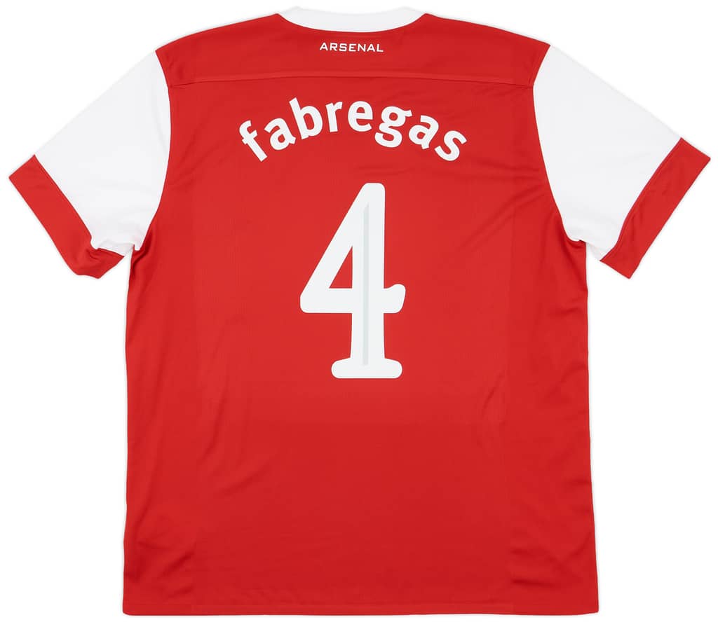 2010-11 Arsenal Home Shirt Fabregas #4 - 5/10 - (XL)