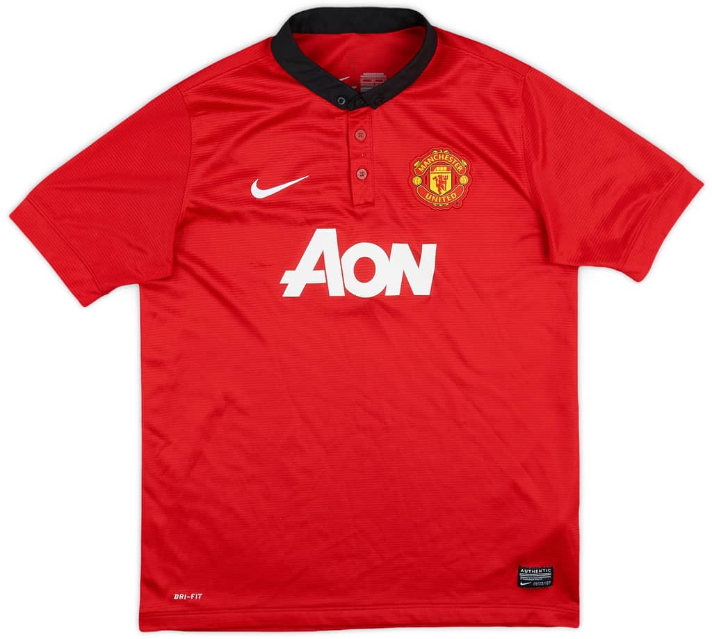 2013-14 Manchester United Home Shirt - 8/10 - (XL.Boys)