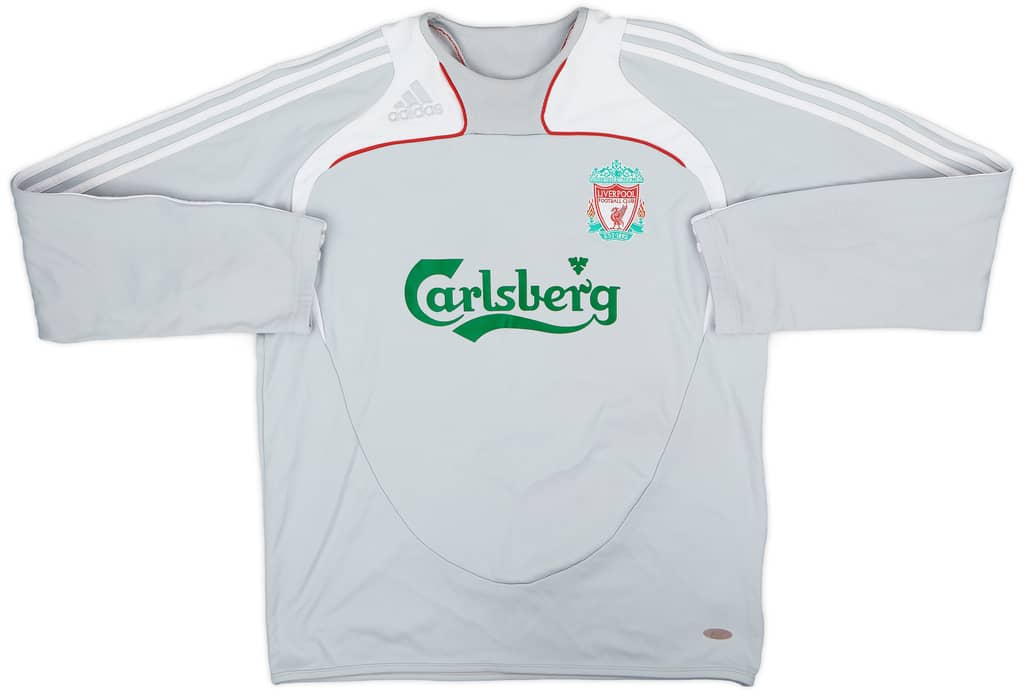 2008-09 Liverpool adidas Sweat Top - 8/10 - (M)