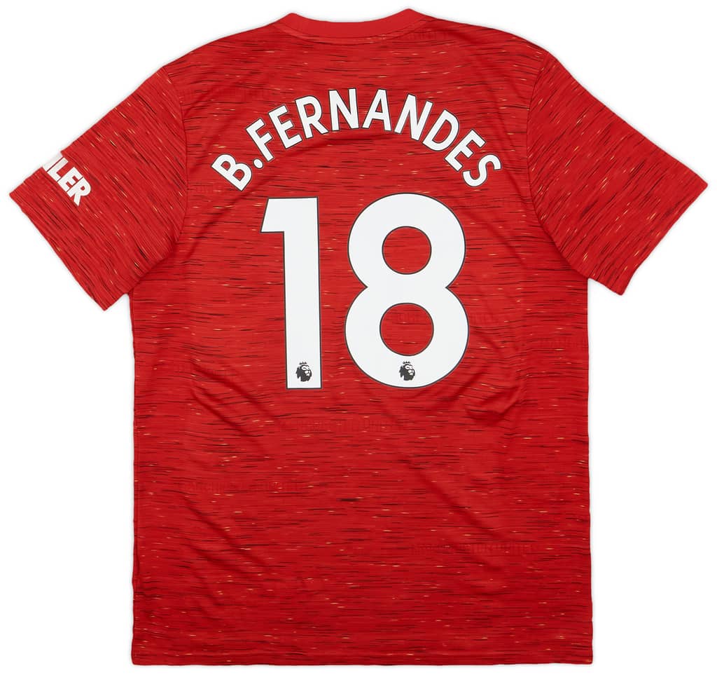 2020-21 Manchester United Home Shirt B.Fernandes #18 - 8/10 - (L)