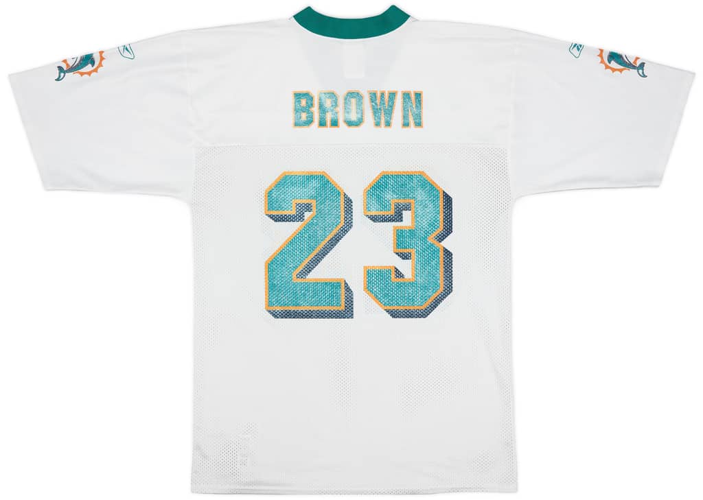 2005-06 Miami Dolphins Brown #23 Reebok Replica Away Jersey - 6/10 - (M)