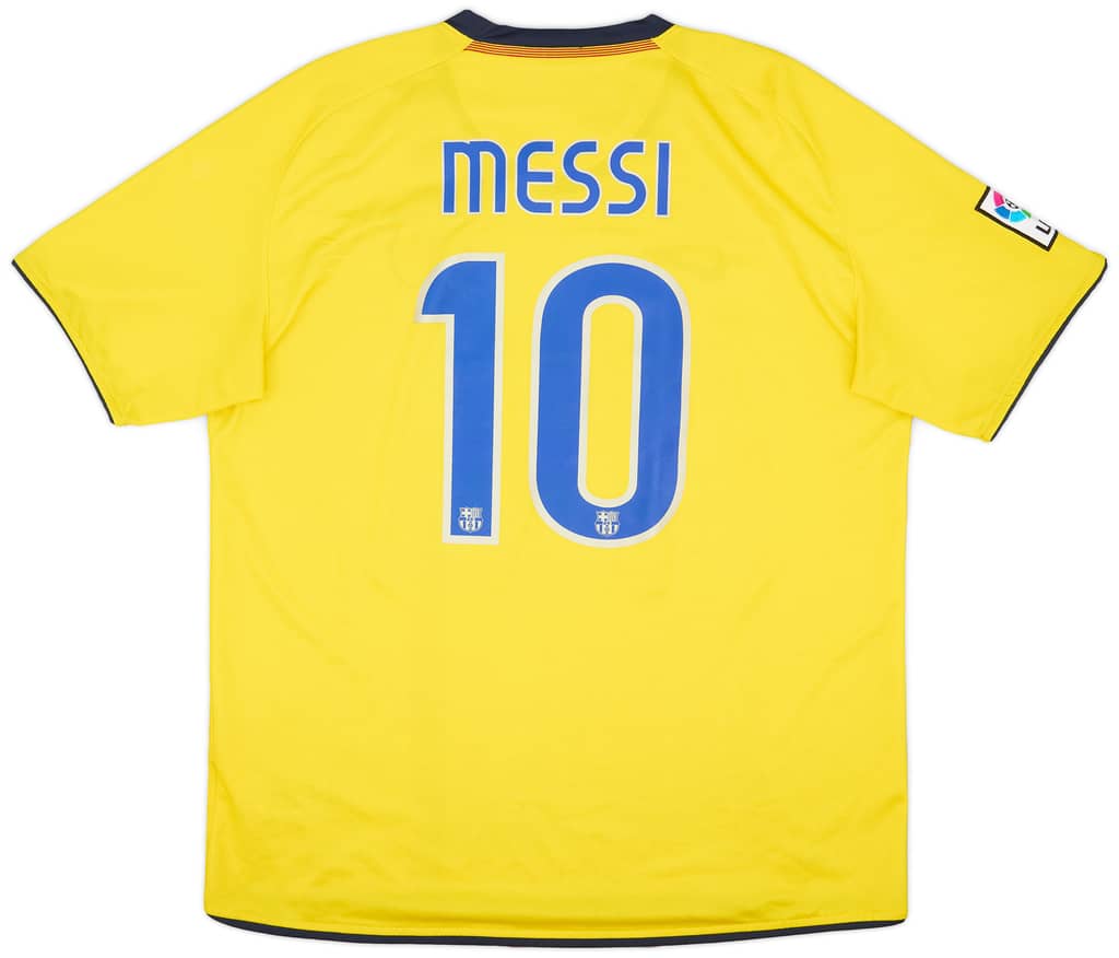 2008-10 Barcelona Away Shirt Messi #10 - 7/10 - (XL)