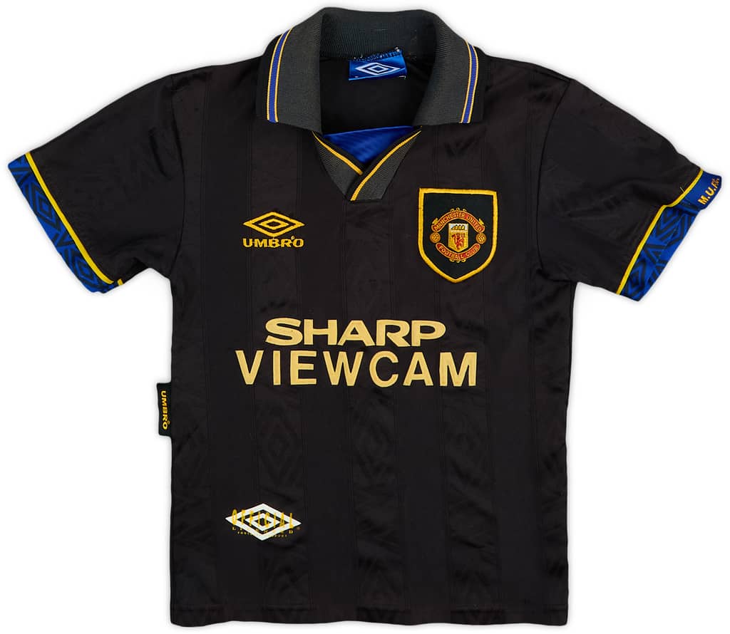 1993-95 Manchester United Away Shirt - 6/10 - (S.Boys)