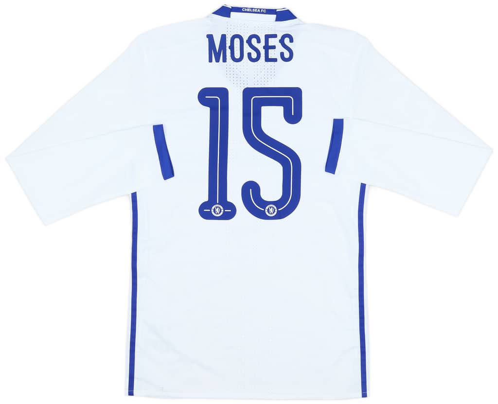 2016-17 Chelsea Player Issue Third L/S Shirt Moses #15 (M)