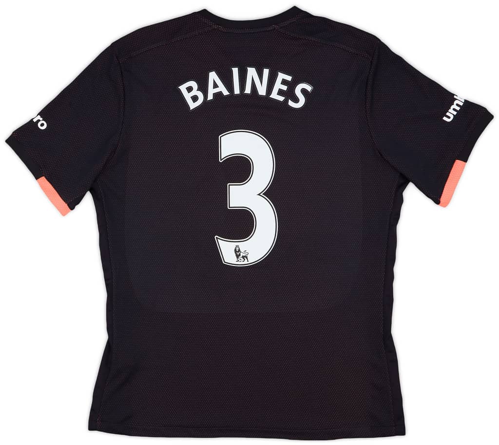 2016-17 Everton Away Shirt Baines #3 - 9/10 - (M)