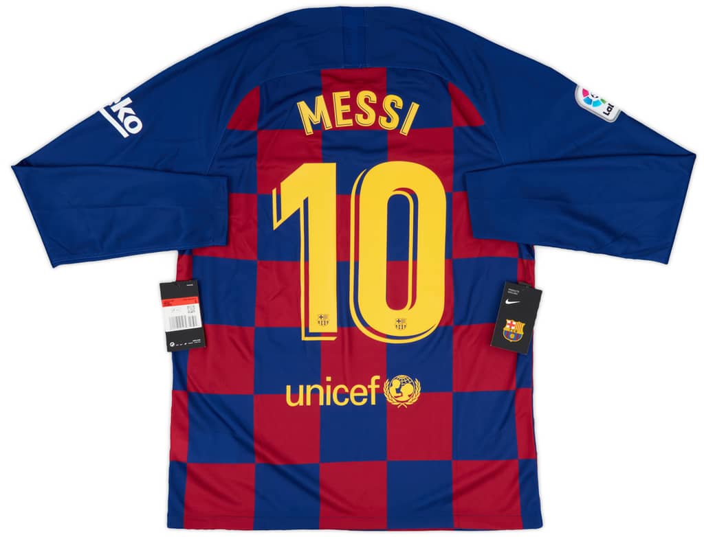 2019-20 Barcelona Home L/S Shirt Messi #10 (L)