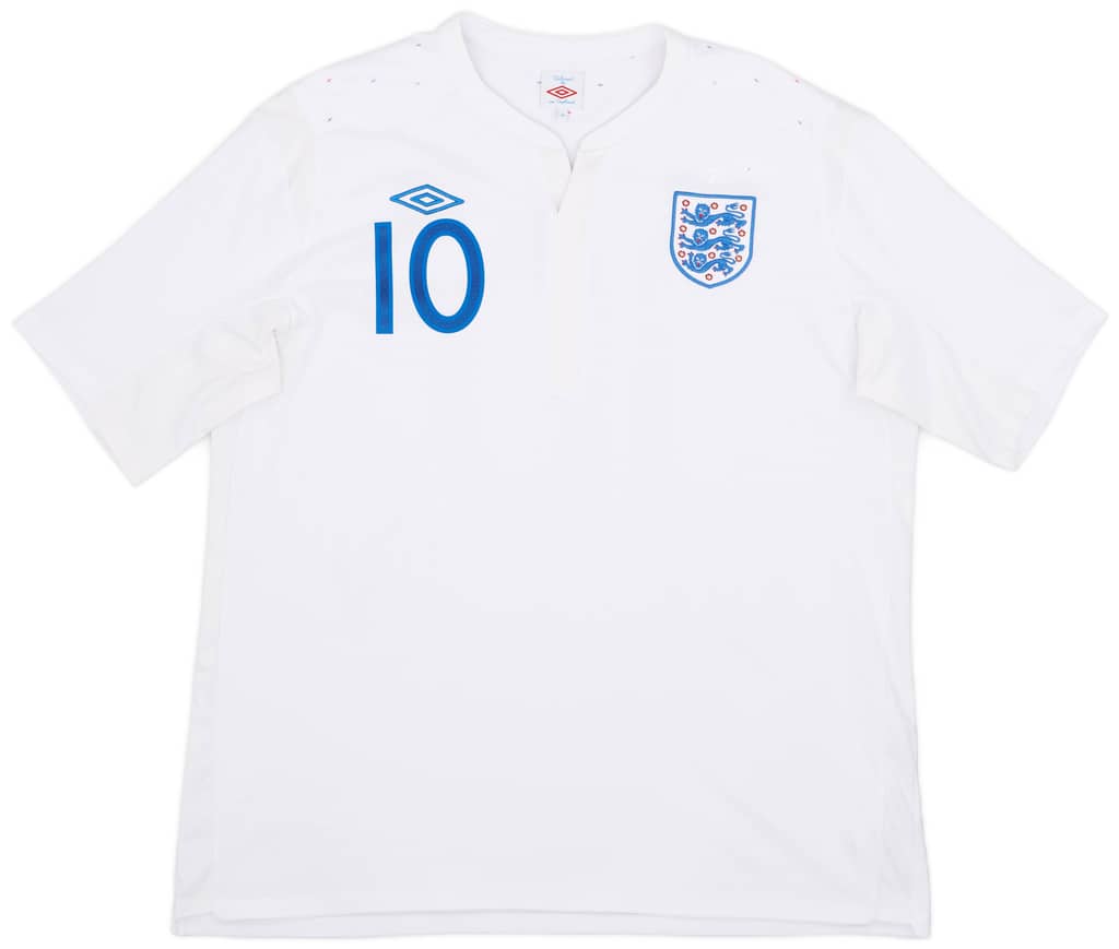 2010-11 England Home Shirt Rooney #10 - 9/10 - (XXL)