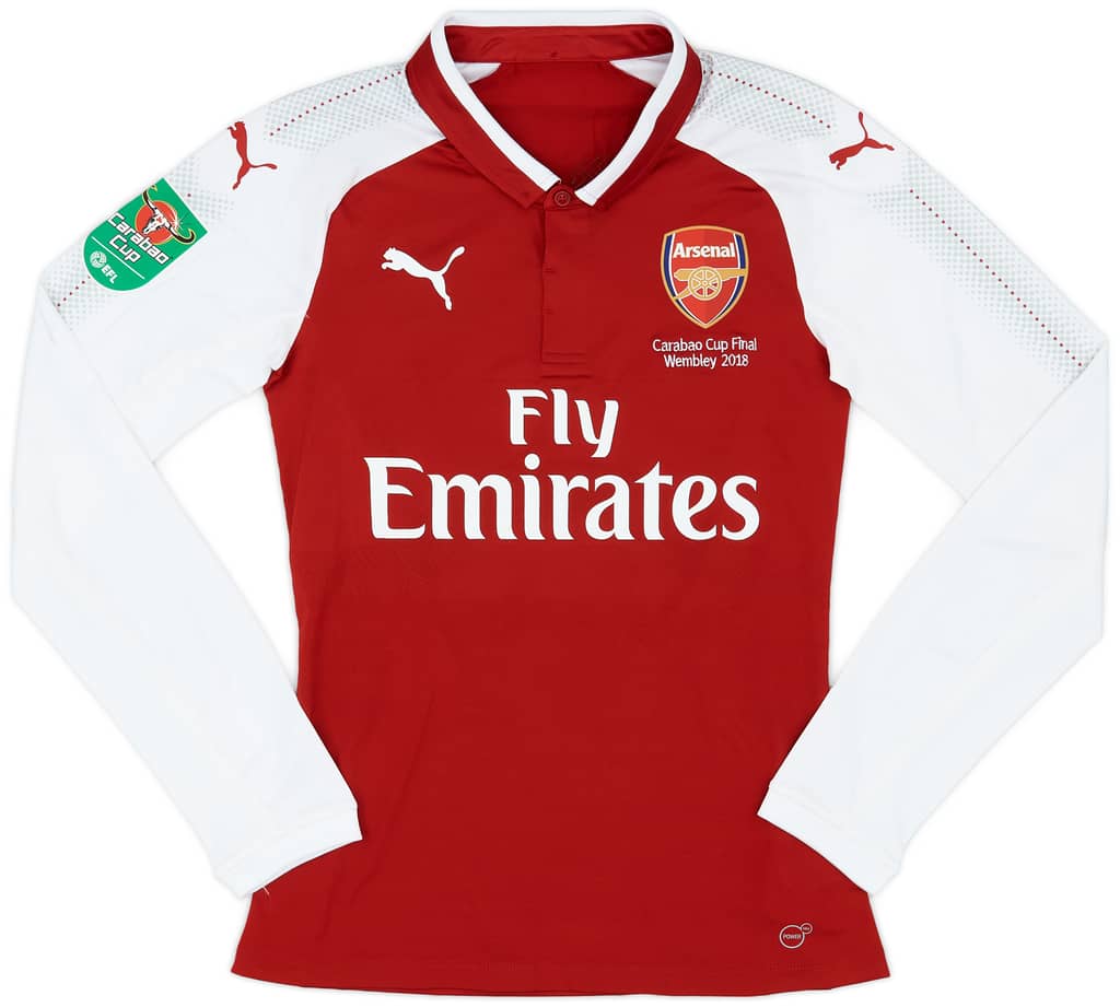 2018 Arsenal Match Issue Carabao Cup Final Home L/S Shirt Willock #69