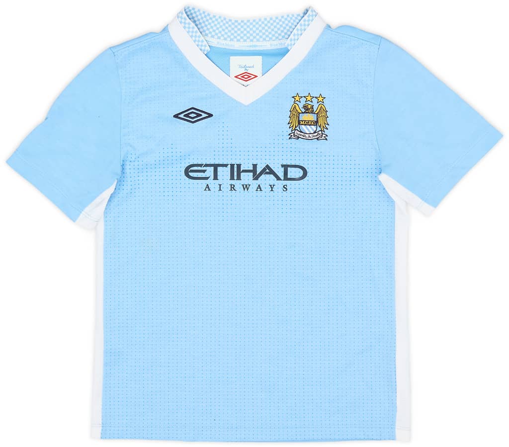 2011-12 Manchester City Home Shirt - 8/10 - (S.Boys)
