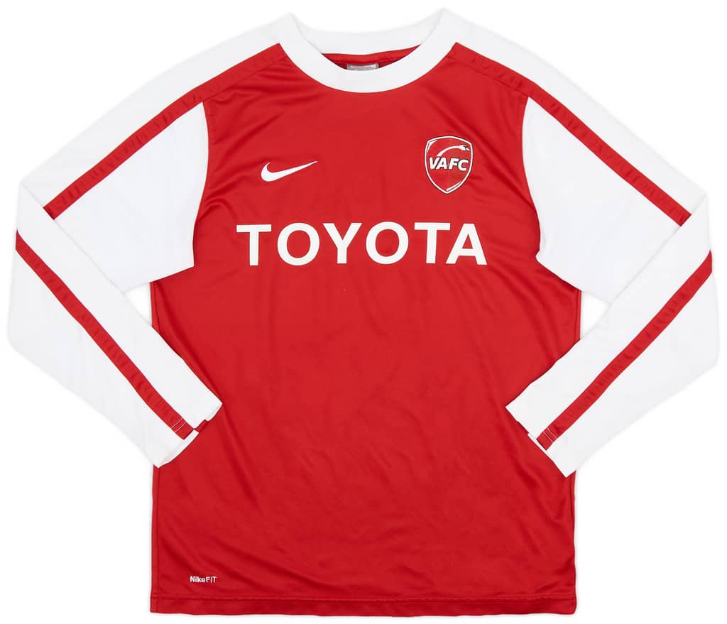 2009-10 Valenciennes Home L/S Shirt - 7/10 - (XL.Boys)