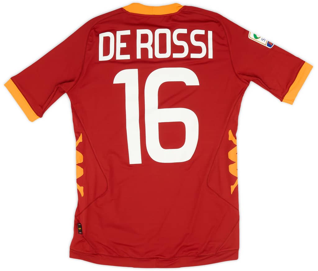 2011-12 Roma Home Shirt De Rossi #16 (S)
