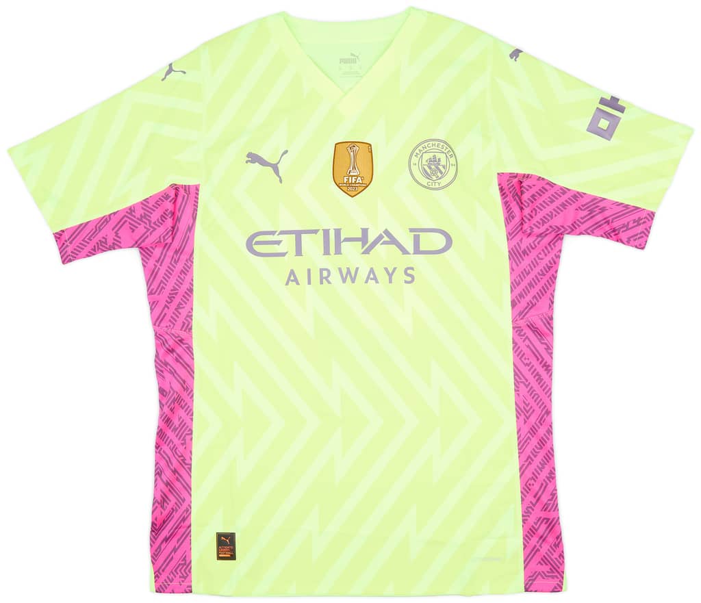 2023-24 Manchester City Match Issue FA Cup GK Shirt Ederson M. #31