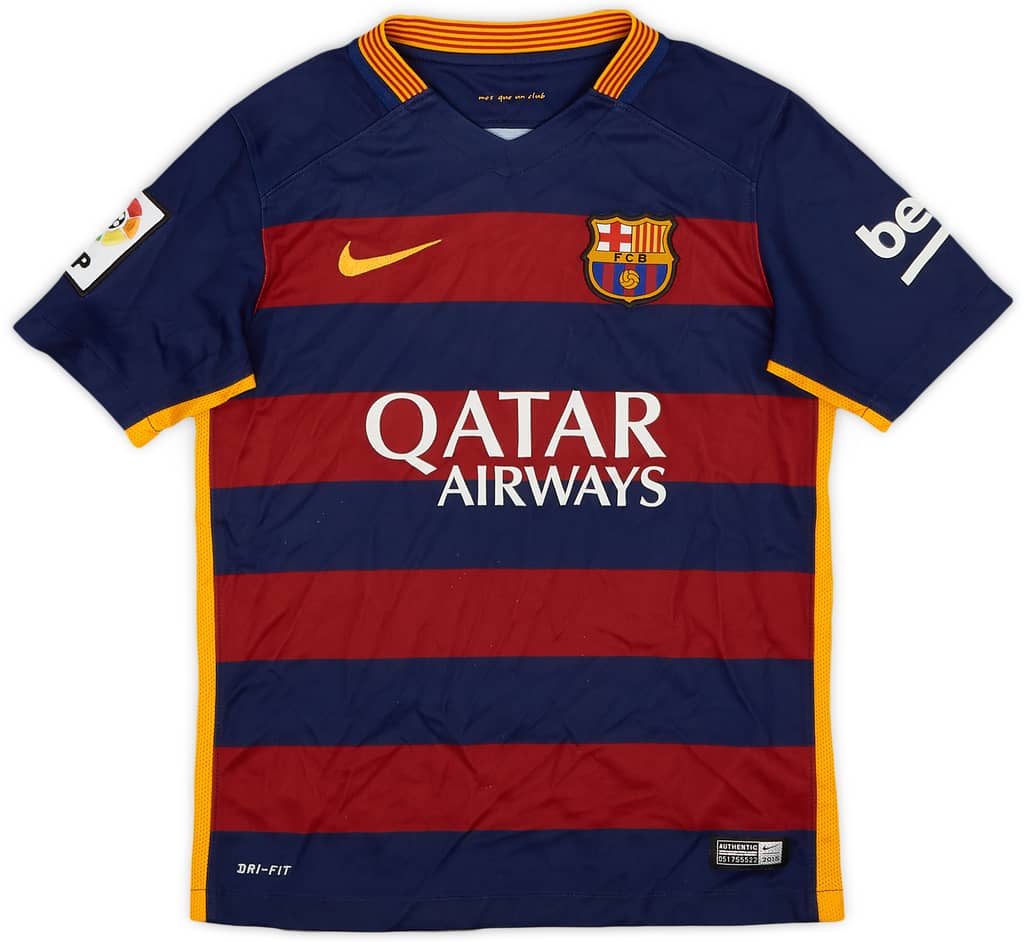 2015-16 Barcelona Home Shirt - 8/10 - (S.Boys)
