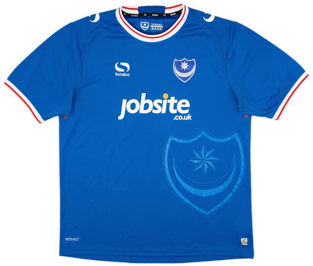 2017-18 Portsmouth Home Shirt - 8/10 - (XL)