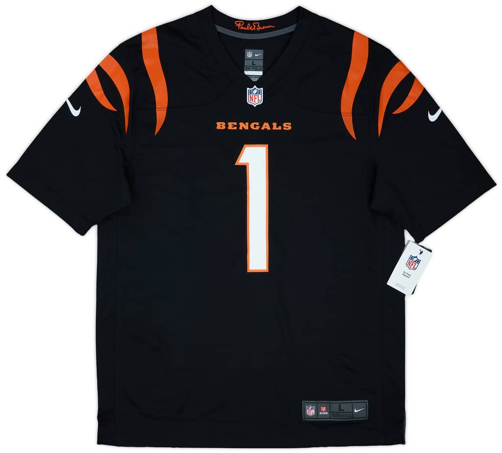 2021-24 Cincinnati Bengals Chase #1 Nike Game Home Jersey (L)