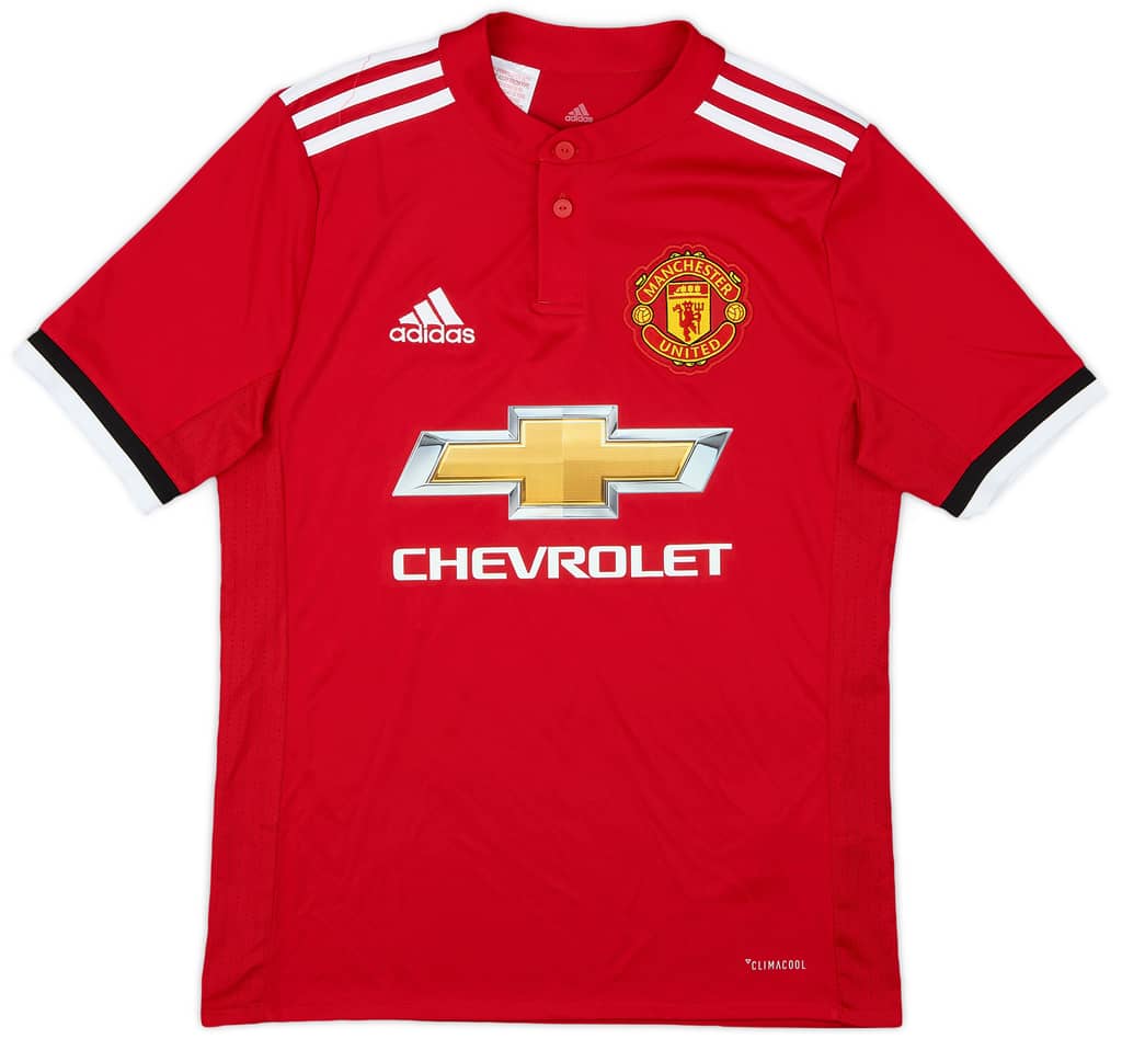 2017-18 Manchester United Home Shirt - 8/10 - (L.Boys)