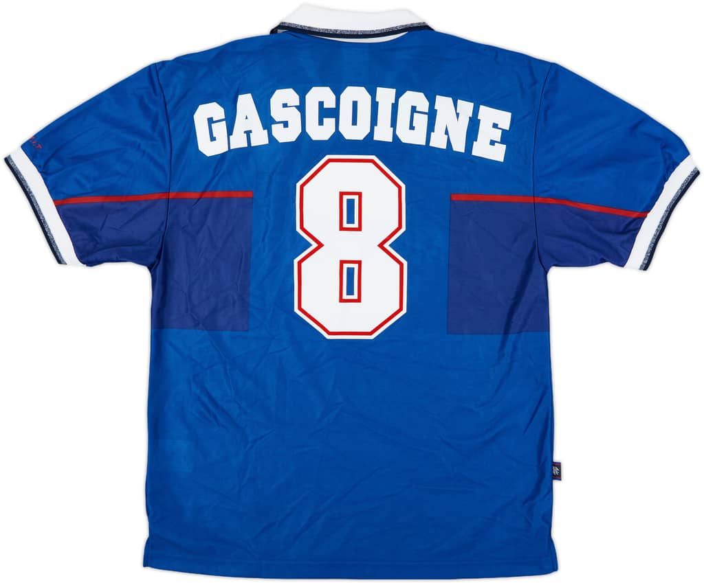 1997-99 Rangers Home Shirt Gascoigne #8 (M)