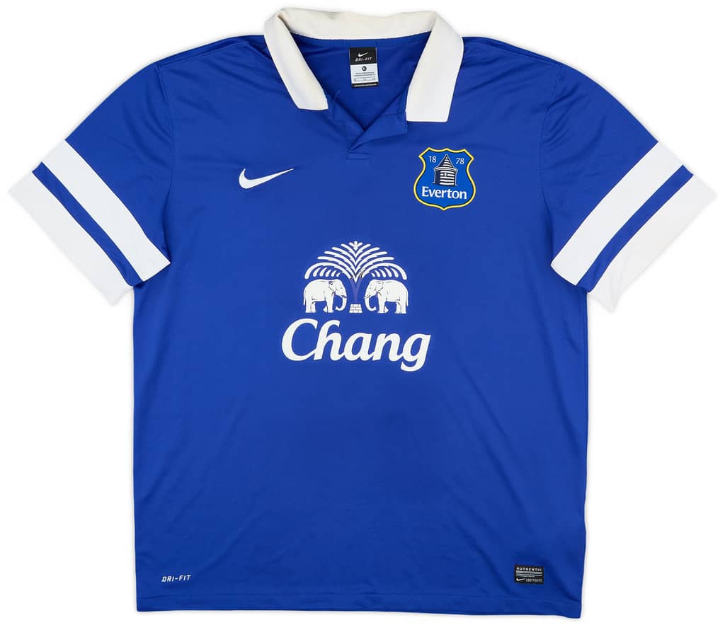 2013-14 Everton Home Shirt Lukaku #17 - 6/10 - (XL)