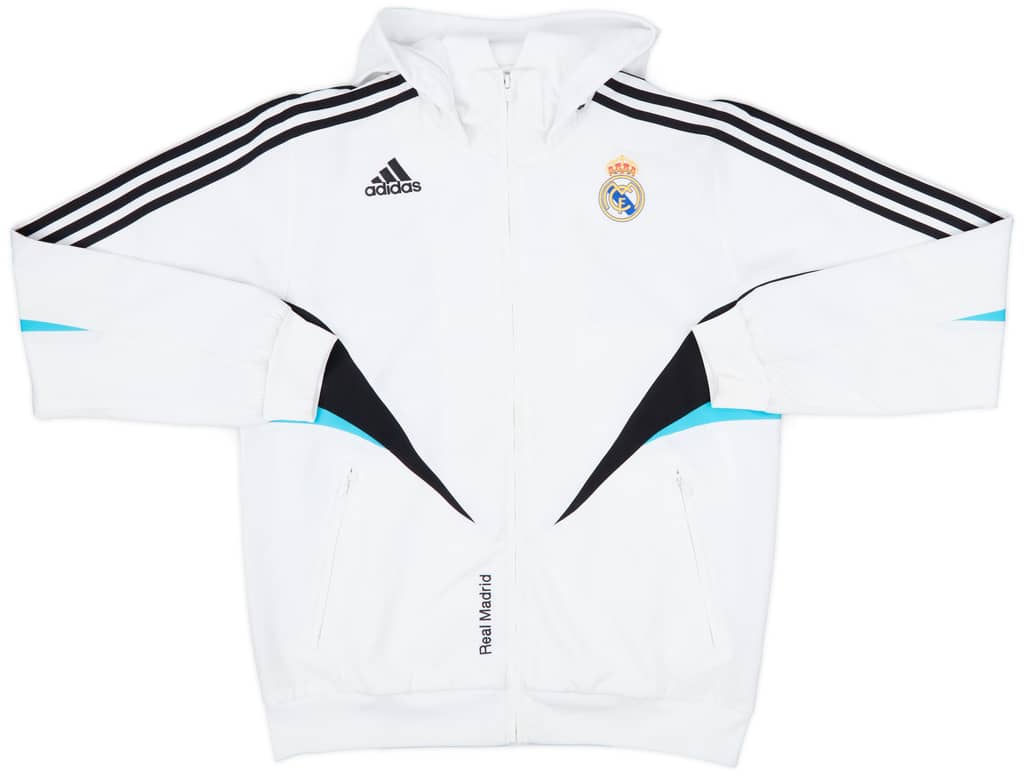 2008-09 Real Madrid adidas Hooded Track Jacket - 8/10 - (M)