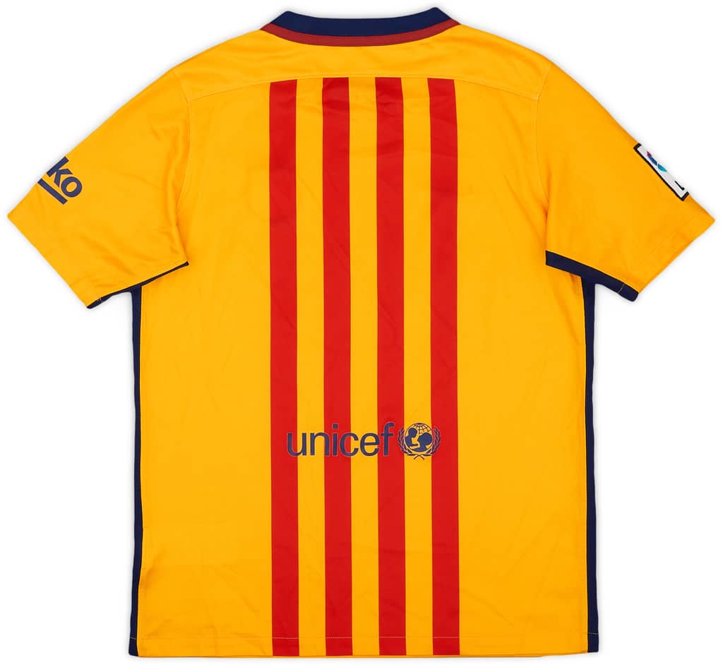 2015-16 Barcelona Away Shirt - 9/10 - (XL.Boys)