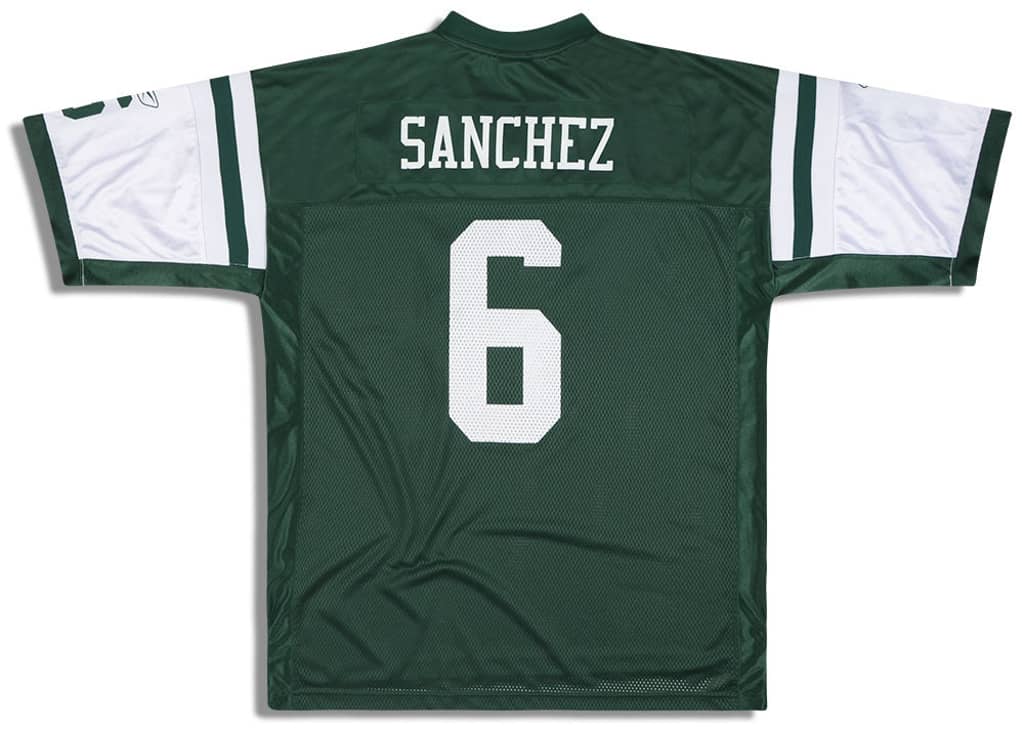 2009-11 New York Jets Sanchez #6 Reebok On Field Jersey (Home) Y