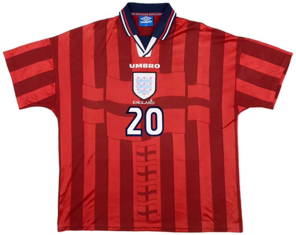 1997-99 England Away Shirt Owen #20 - 8/10 - (XXL)