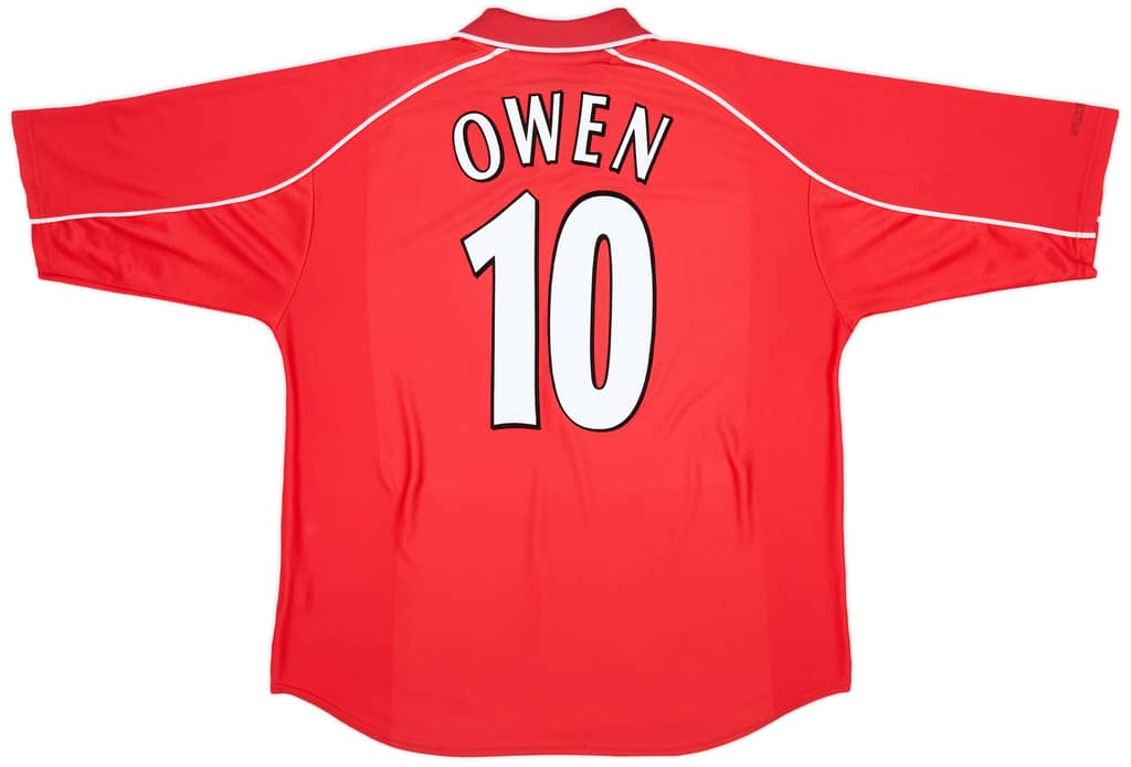 2000-02 Liverpool Home Shirt Owen #10 - 6/10 - (L)
