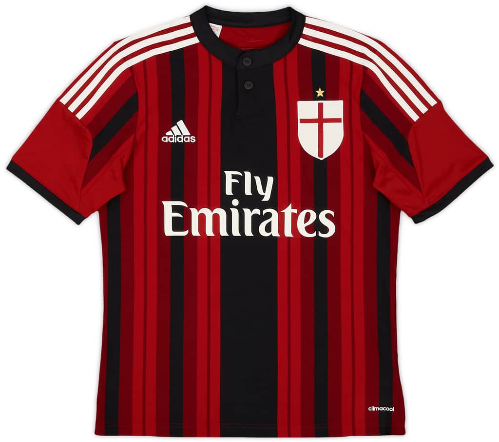 2014-15 AC Milan Home Shirt - 9/10 - (XL.Boys)