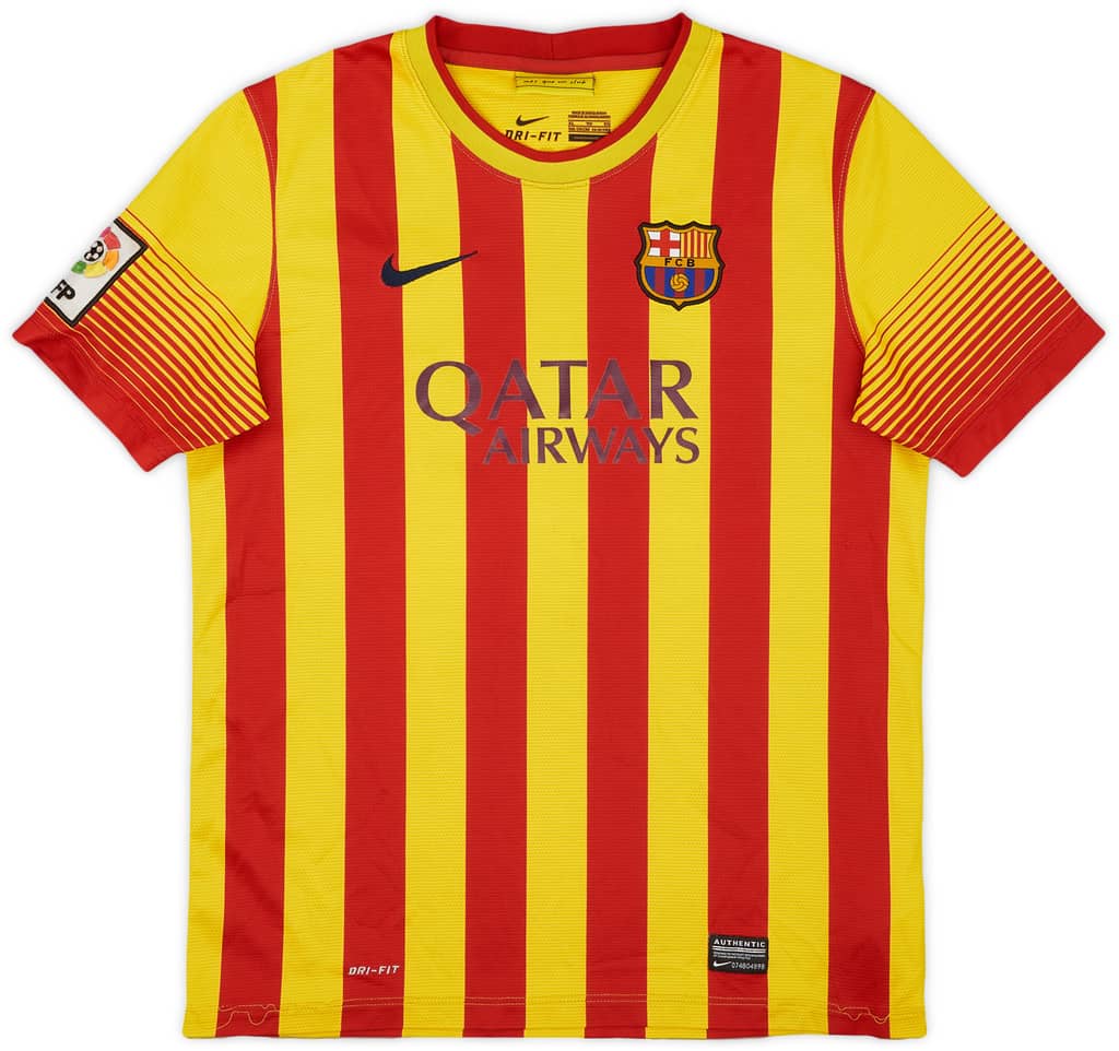 2013-15 Barcelona Away Shirt - 7/10 - (XL.Boys)