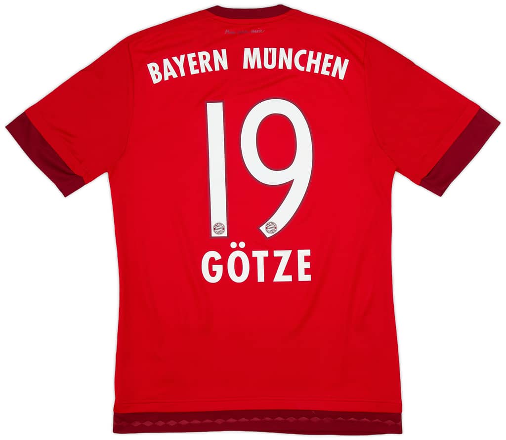 2015-16 Bayern Munich Home Shirt Gotze #19 - 9/10 - (S)