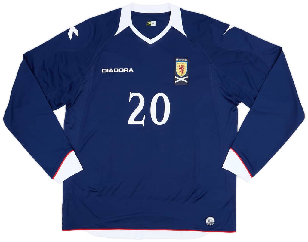 2008-09 Scotland Home L/S Shirt #20 - 9/10 - (XXL)