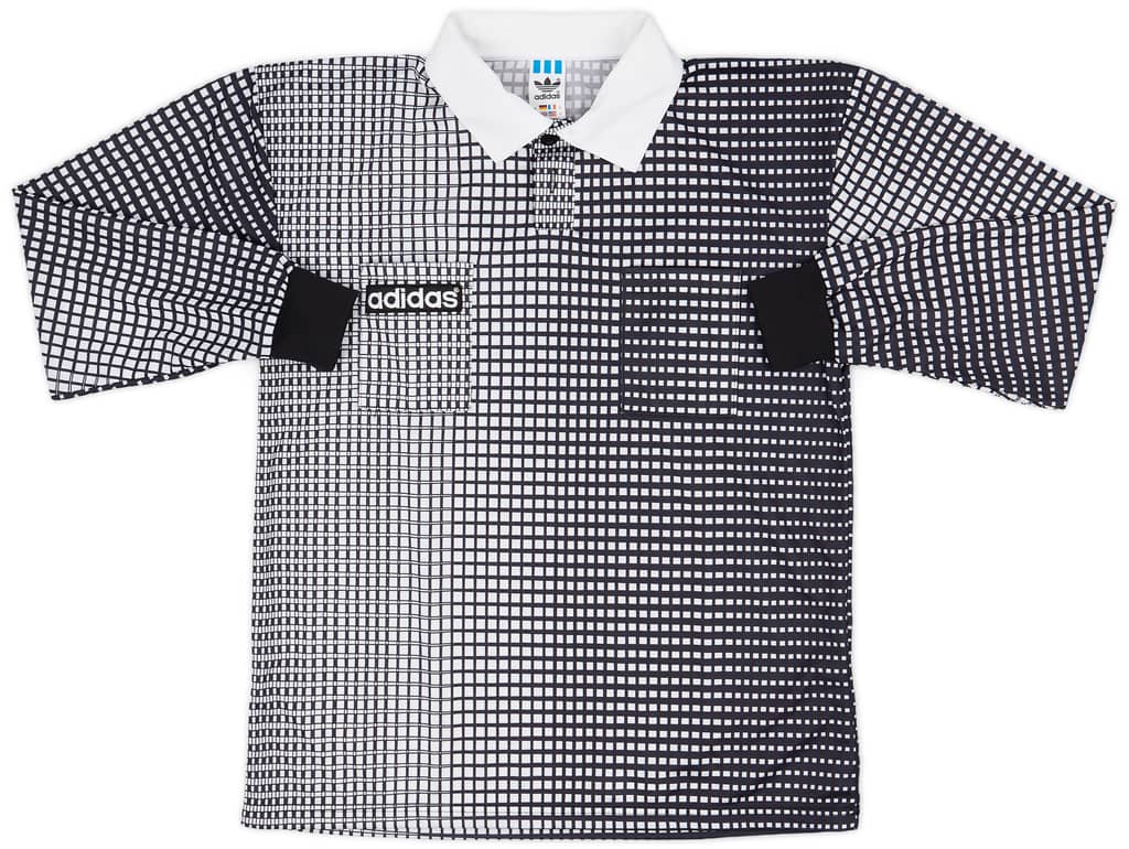 1990s adidas Referee Template L/S Shirt - 10/10 - (S)