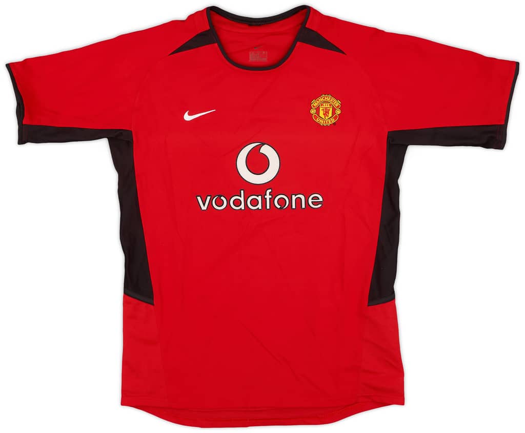 2002-04 Manchester United Home Shirt - 8/10 - (L.Boys)
