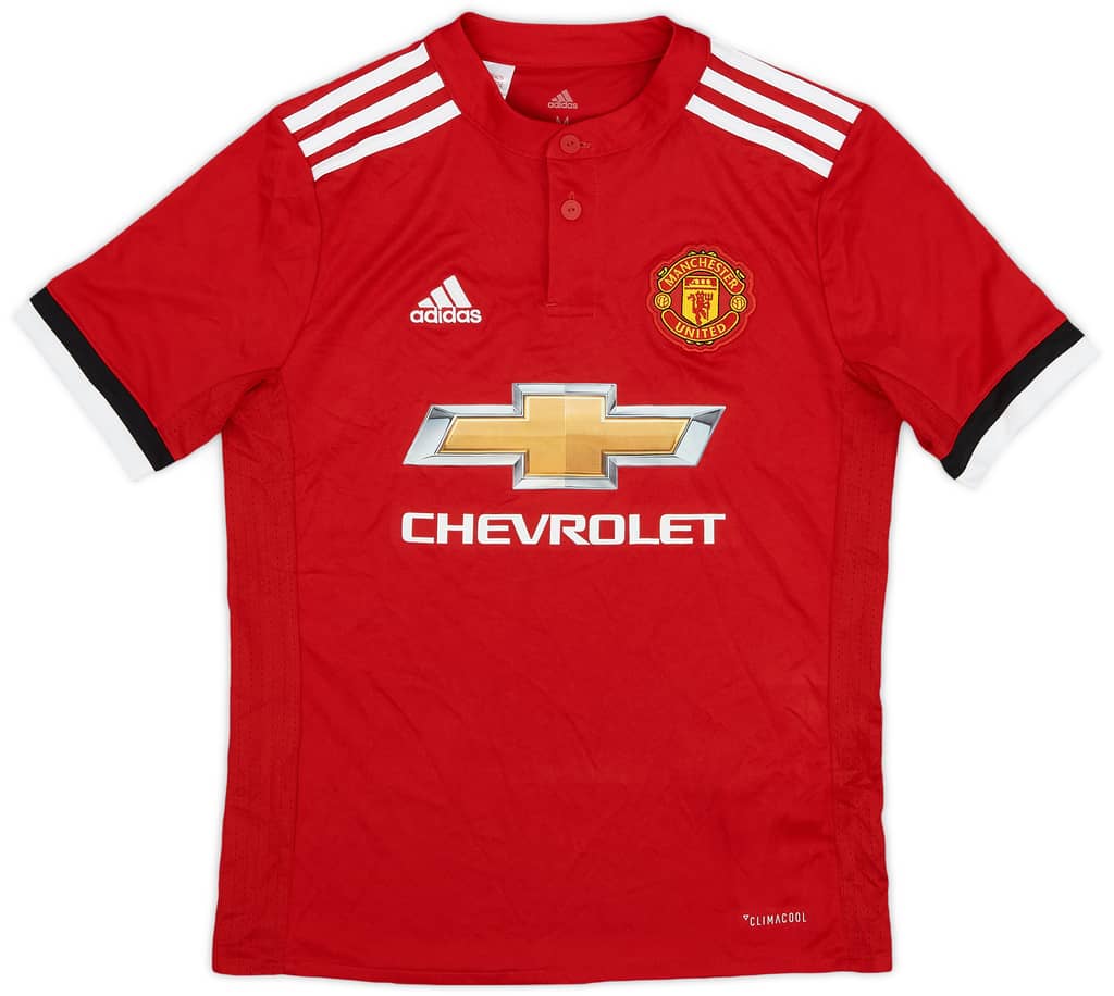 2017-18 Manchester United Home Shirt - 10/10 - (M.Boys)