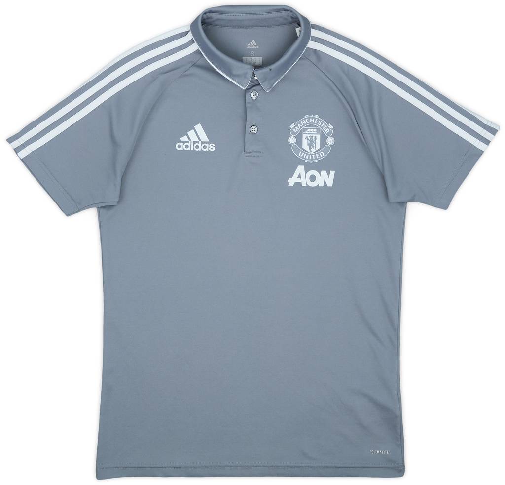 2017-18 Manchester United adidas Polo Shirt - 9/10 - (S)