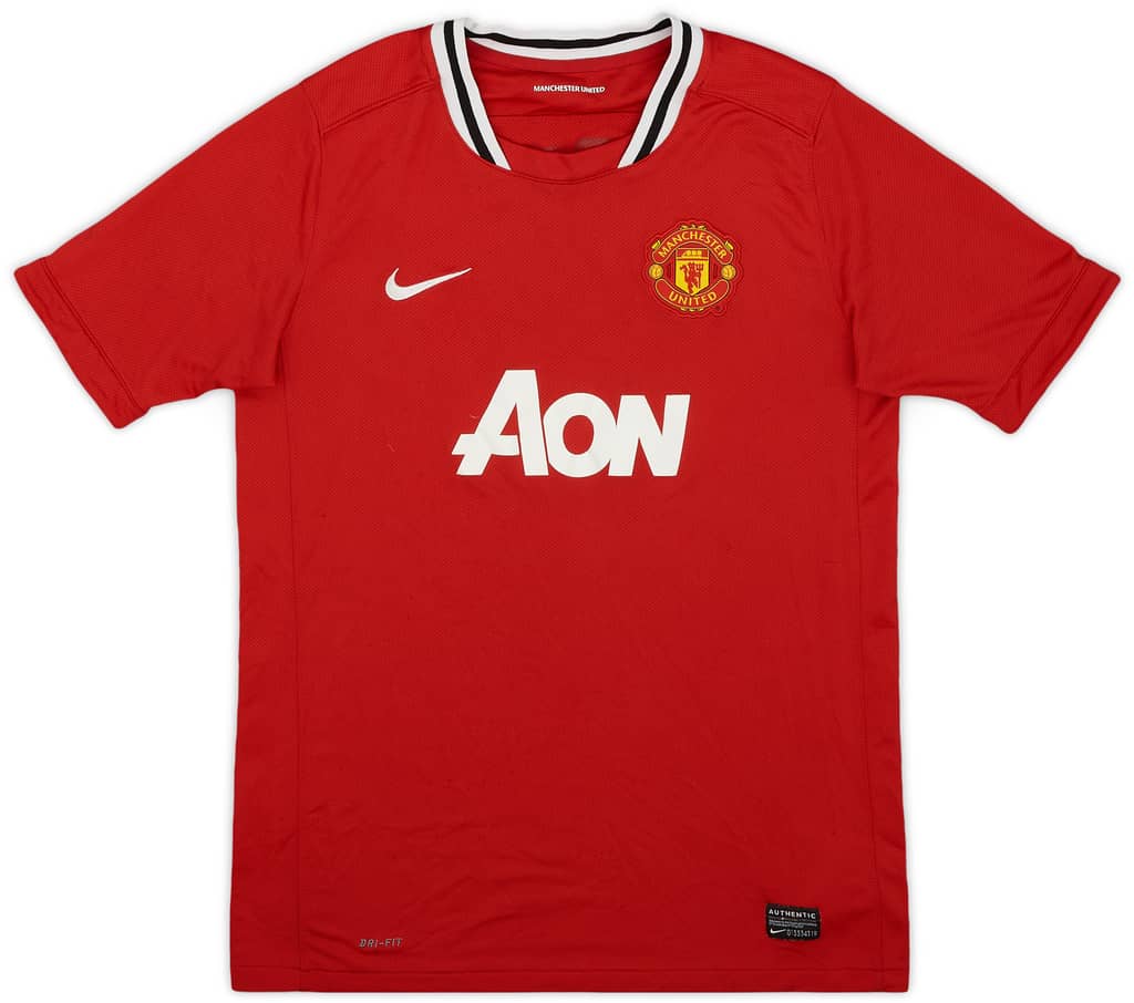 2011-12 Manchester United Home Shirt - 8/10 - (XL.Boys)