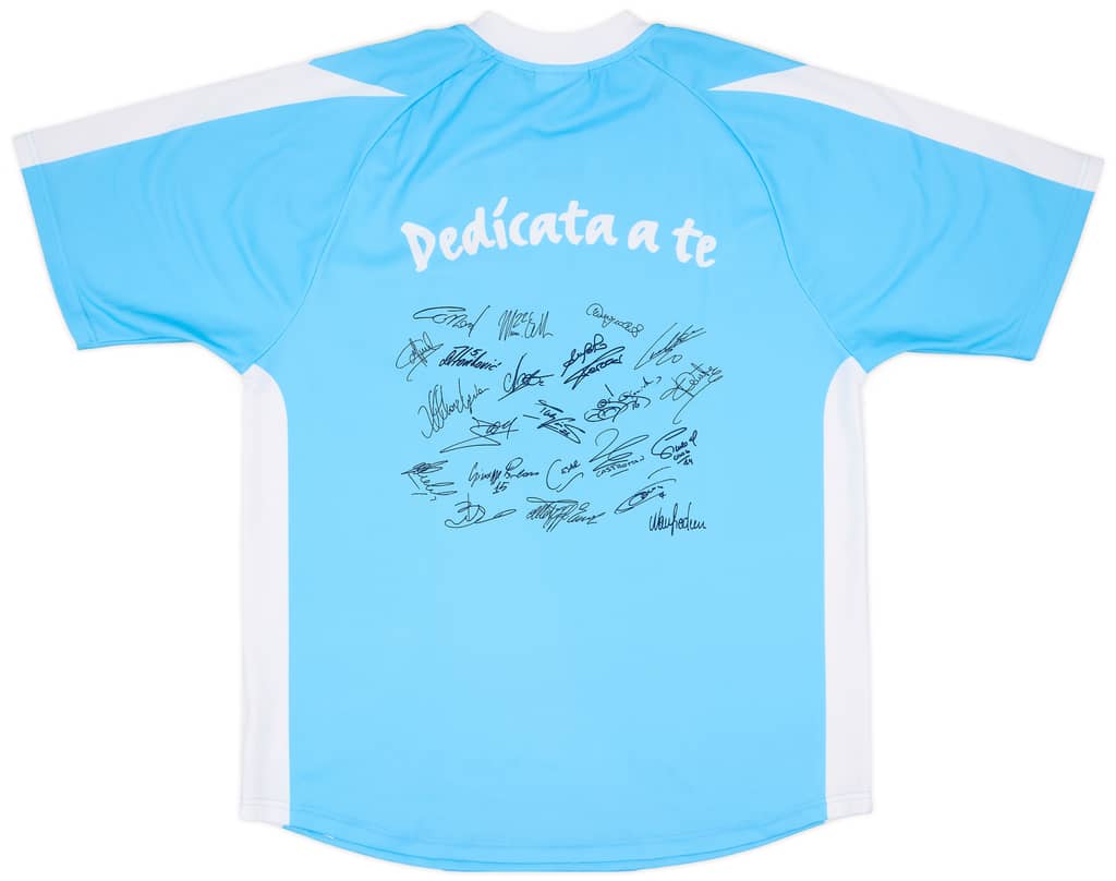 2003-04 Lazio 'Signed' Basic Home Shirt - 8/10 - (L)
