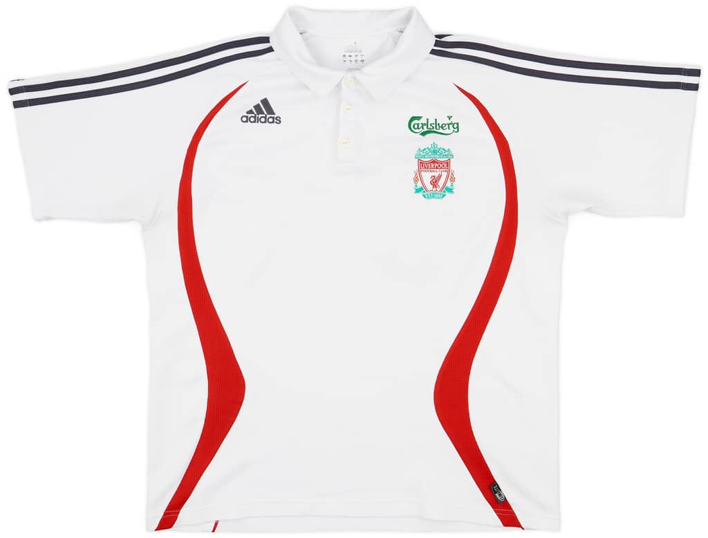 2006-07 Liverpool adidas Polo Shirt - 7/10 - (L/XL)
