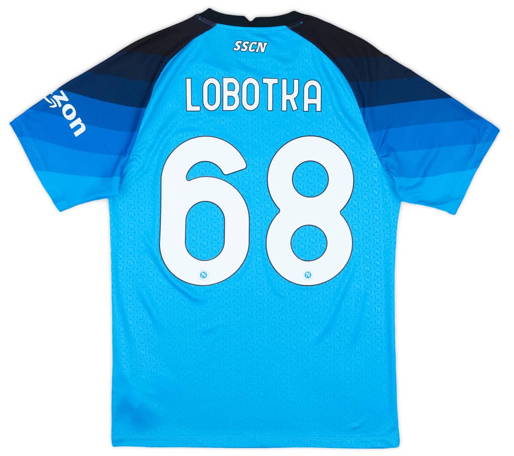2022-23 Napoli Authentic  Home Shirt Lobotka #68