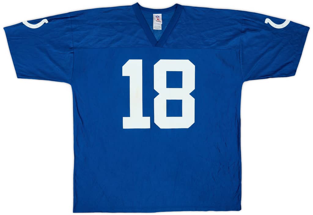 2007 Indianapolis Colts Manning #18 NFL Replica Home Jersey - 7/10 - (XXL)
