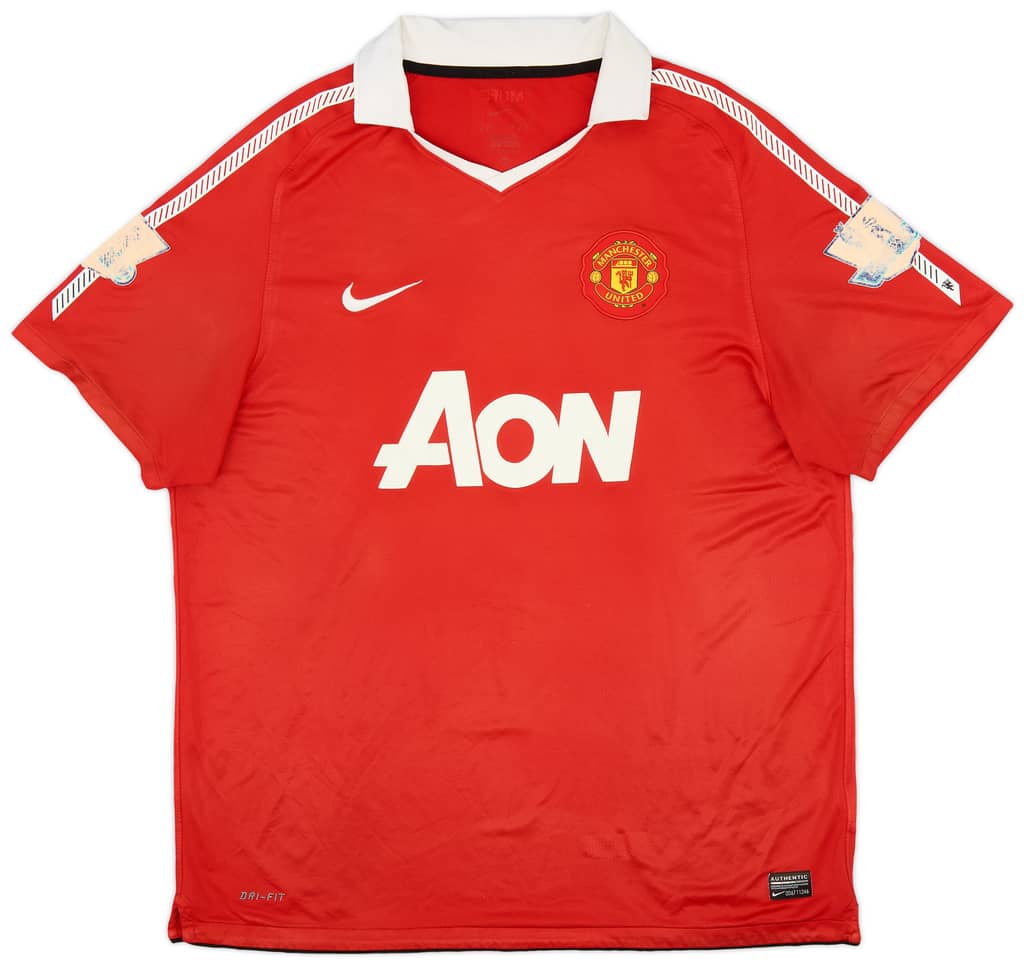 2010-11 Manchester United Home Shirt - 5/10 - (XL)