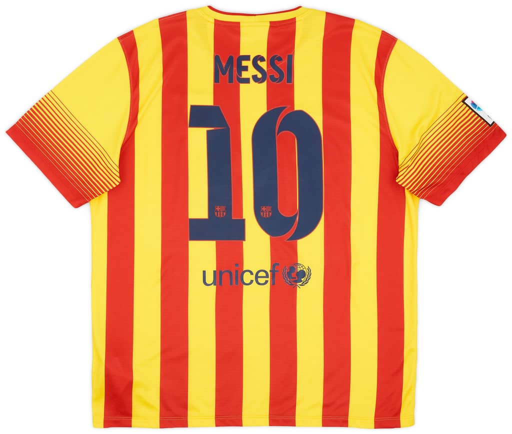 2013-15 Barcelona Away Shirt Messi #10 - 8/10 - (XL)