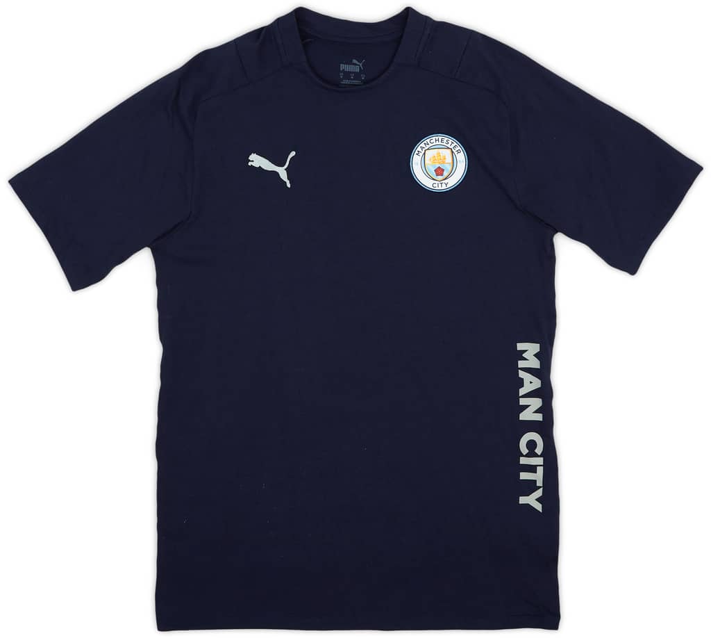 2021-22 Manchester City Puma Staff Issue Cotton Tee - 9/10 - (M)