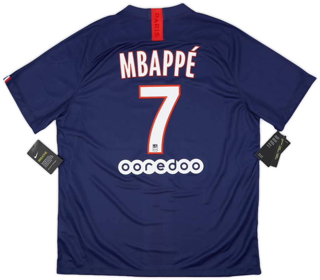 2019-20 Paris Saint-Germain Home Shirt Mbappe #7 (XL)